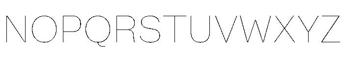Numero 02 Hairline Font UPPERCASE
