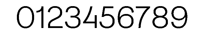 Numero 02 Light Font OTHER CHARS