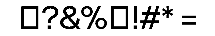 Numero 02 Regular Font OTHER CHARS