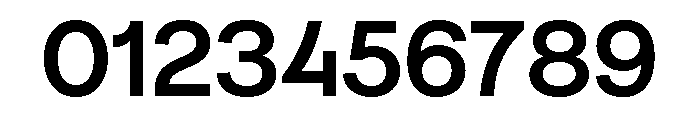Numero 02 Semi Bold Font OTHER CHARS
