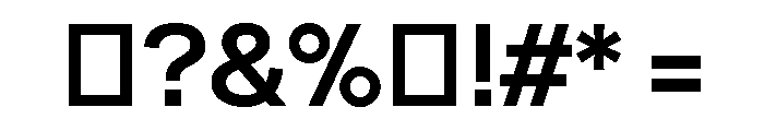 Numero 02 Semi Bold Font OTHER CHARS