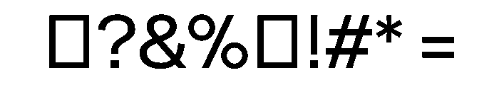 Numero 02 Font OTHER CHARS