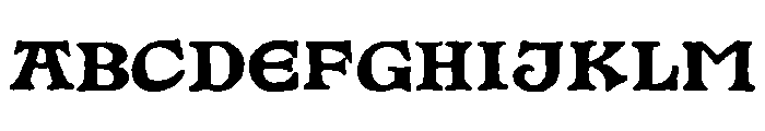Numismatic Regular Font UPPERCASE