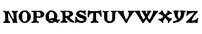Numismatic Regular Font UPPERCASE