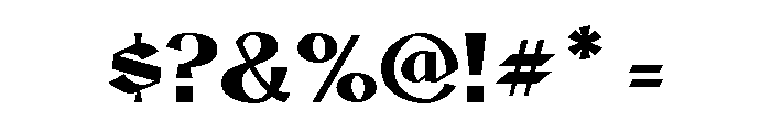 Nurnberg Black Font OTHER CHARS