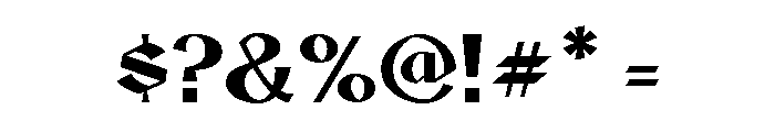 Nurnberg Bold Font OTHER CHARS