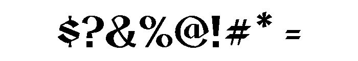 Nurnberg Medium Font OTHER CHARS