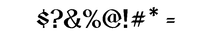 Nurnberg Regular Font OTHER CHARS
