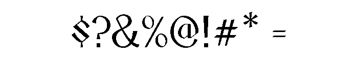 Nurnberg Thin Font OTHER CHARS