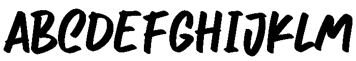 Nyeblak Font UPPERCASE