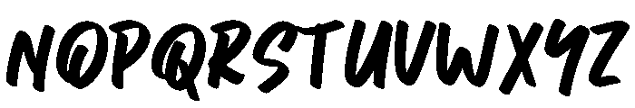 Nyeblak Font UPPERCASE
