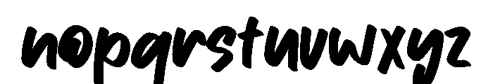 Nyeblak Font LOWERCASE