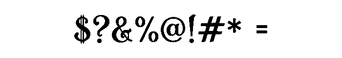 Nymoria Font OTHER CHARS