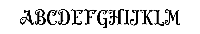 Nymoria Font UPPERCASE