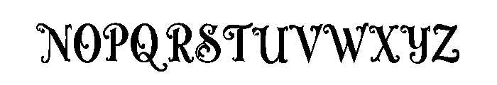 Nymoria Font UPPERCASE