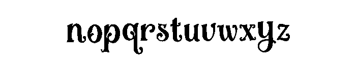 Nymoria Font LOWERCASE