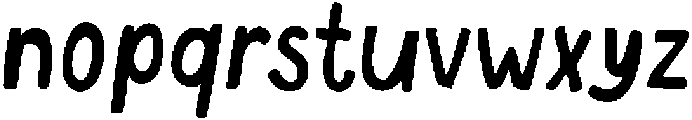 NYBH Bold otf (700) Font LOWERCASE