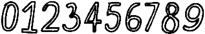 NYBH OutlineBold otf (700) Font OTHER CHARS