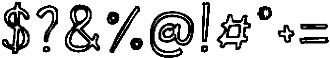 NYBH OutlineBold otf (700) Font OTHER CHARS