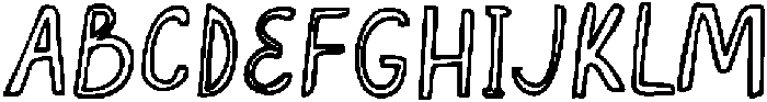 NYBH OutlineBold otf (700) Font UPPERCASE