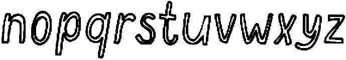 NYBH OutlineBold otf (700) Font LOWERCASE