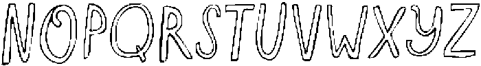 NYBH OutlineThin otf (100) Font UPPERCASE