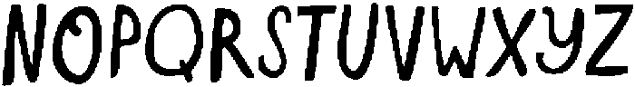 NYBH Regular otf (400) Font UPPERCASE