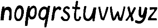 NYBH Regular otf (400) Font LOWERCASE