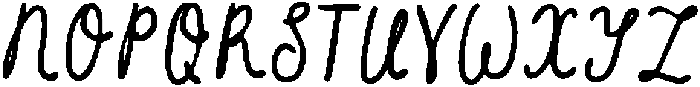 NYBH ScriptBold otf (700) Font UPPERCASE