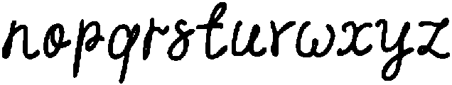NYBH ScriptExtraBold otf (700) Font LOWERCASE