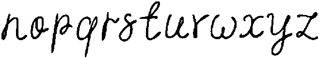 NYBH ScriptRegular otf (400) Font LOWERCASE