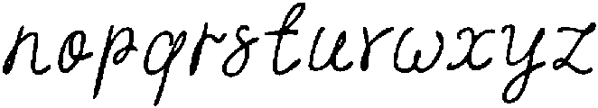 NYBH ScriptRegularSlanted otf (400) Font LOWERCASE