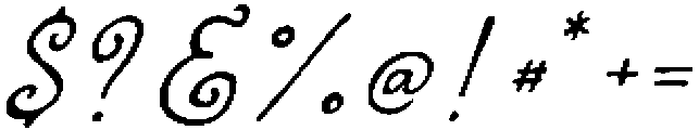 NYBLS Script otf (400) Font OTHER CHARS