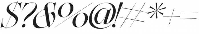 Nympha Regular Italic otf (400) Font OTHER CHARS