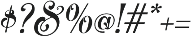 Nymphaea Italic otf (400) Font OTHER CHARS