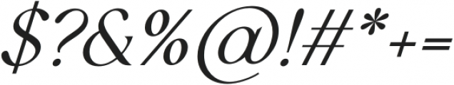 Nymphi Italic otf (400) Font OTHER CHARS