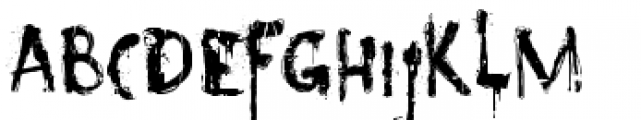 Nyctophobia Font UPPERCASE