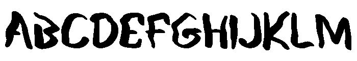 Nyakare Regular Font UPPERCASE