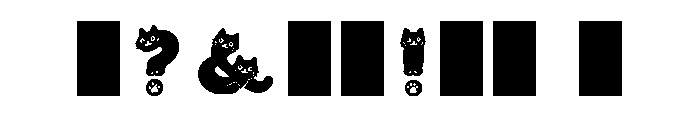 Nyanpose Font OTHER CHARS
