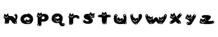 Nyanpose Font LOWERCASE