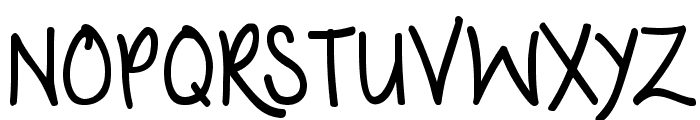 Nymph's Handwriting Font UPPERCASE