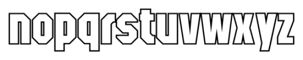 NYC  Outline Font LOWERCASE