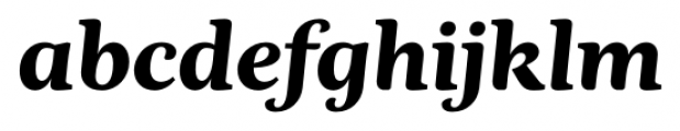 Nyte ExtraBold Italic Font LOWERCASE