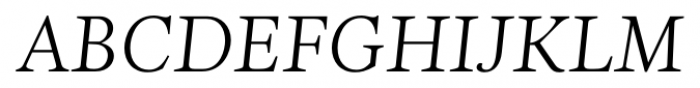 Nyte Thin Italic Font UPPERCASE