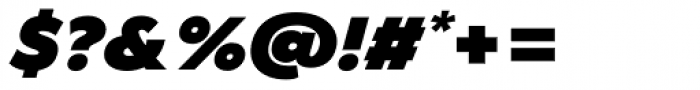 Nyata Heavy Italic Font OTHER CHARS