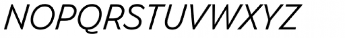 Nyata Light Italic Font UPPERCASE