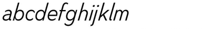 Nyata Light Italic Font LOWERCASE