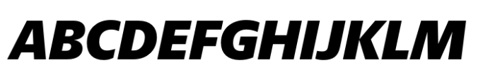 Nylo Black Italic Font UPPERCASE