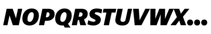 Nylo Black Italic Font UPPERCASE