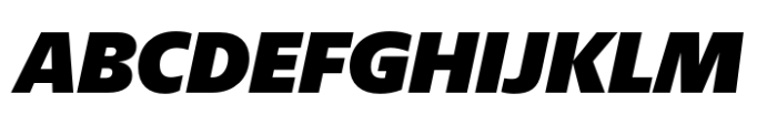 Nylo Heavy Italic Font UPPERCASE